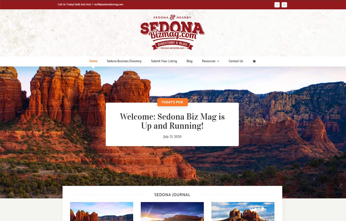 Sedona Arizona - new online magazine, business directory and blog - SedonaBizMag.com